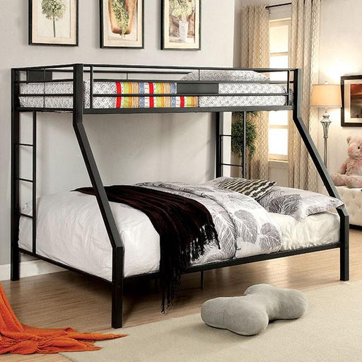 CLAREN Black Twin/Queen Bunk Bed - Furniture Home Store (Hanford, CA)