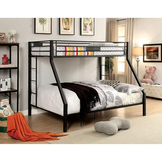 CLAREN Black Twin/Queen Bunk Bed - Furniture Home Store (Hanford, CA)