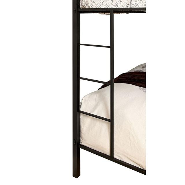 CLAREN Black Twin/Queen Bunk Bed - Furniture Home Store (Hanford, CA)