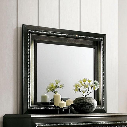 Demetria Metallic Gray Mirror - Furniture Home Store (Hanford, CA)