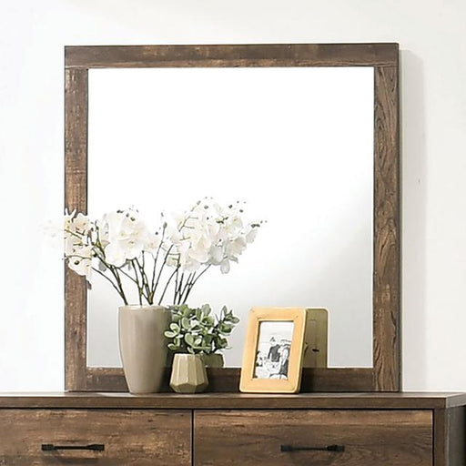 DUCKWORTH Mirror, Light Walnut - Furniture Home Store (Hanford, CA)