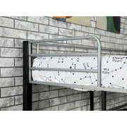 Aubrey Sand Black Twin Triple Decker Bed - Furniture Home Store (Hanford, CA)