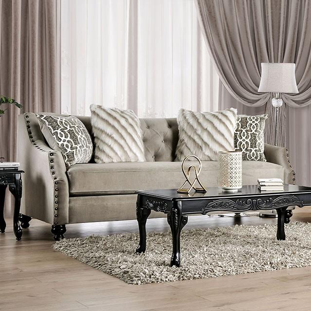 Ezrin Light Brown Sofa - Furniture Home Store (Hanford, CA)