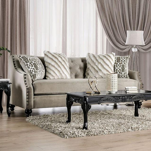 Ezrin Light Brown Sofa - Furniture Home Store (Hanford, CA)