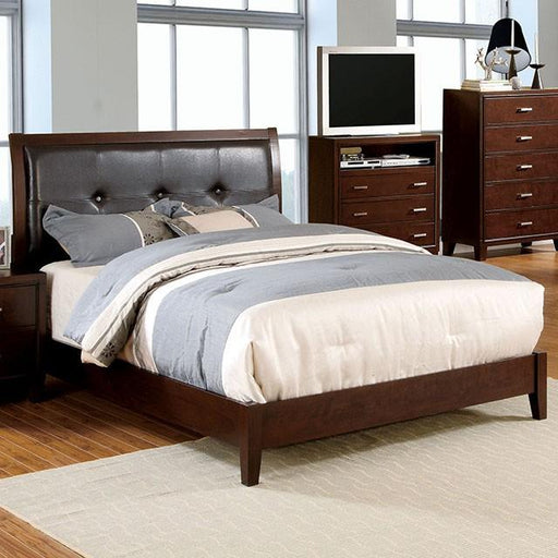 Enrico Bed Brown, Grey, & Black - Furniture Home Store (Hanford, CA)