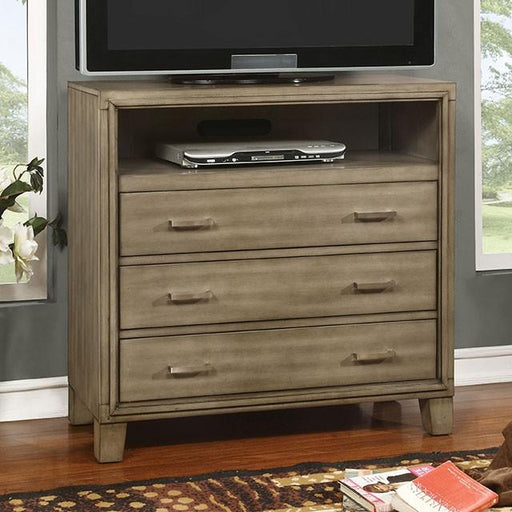 ENRICO I Gray Media Chest - Furniture Home Store (Hanford, CA)