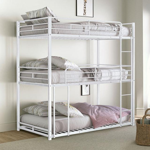Felgu Triple Twin Metal Bunkbed - Furniture Home Store (Hanford, CA)