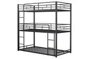 Felgu Triple Twin Metal Bunkbed - Furniture Home Store (Hanford, CA)