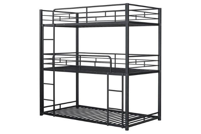 Felgu Triple Twin Metal Bunkbed - Furniture Home Store (Hanford, CA)