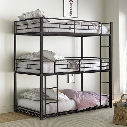 Felgu Triple Twin Metal Bunkbed - Furniture Home Store (Hanford, CA)