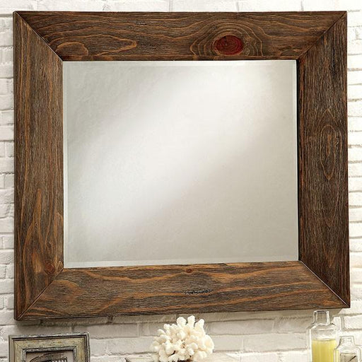 COIMBRA Rustic Natural Tone Mirror - Furniture Home Store (Hanford, CA)