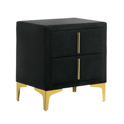 FLORIZEL Night Stand, Black - Furniture Home Store (Hanford, CA)