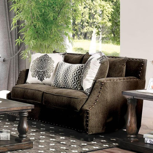Cornelia Light Brown Love Seat - Furniture Home Store (Hanford, CA)