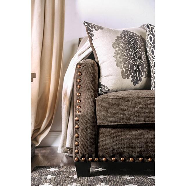 Cornelia Light Brown Love Seat - Furniture Home Store (Hanford, CA)