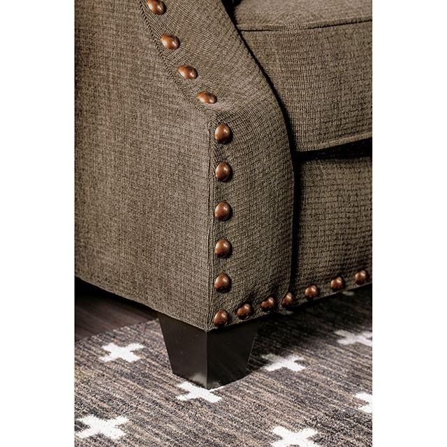Cornelia Light Brown Love Seat - Furniture Home Store (Hanford, CA)