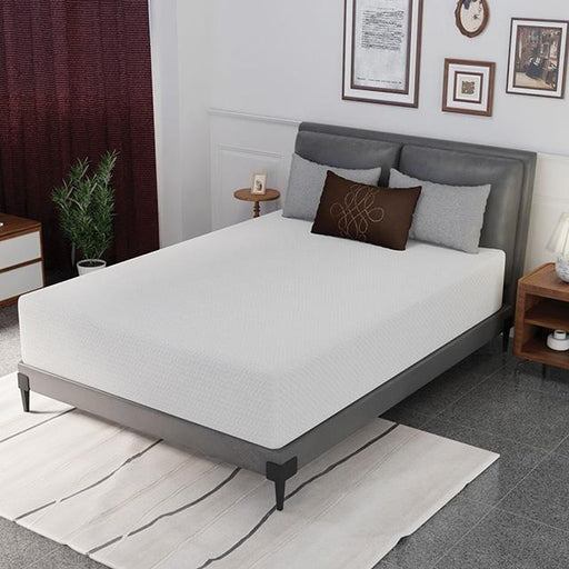 Forsythia 12" Full Green Tea Gel Memory Foat - Furniture Home Store (Hanford, CA)