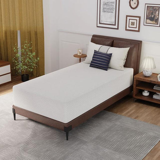 Forsythia 12" Twin Green Tea Gel Memory Foam - Furniture Home Store (Hanford, CA)