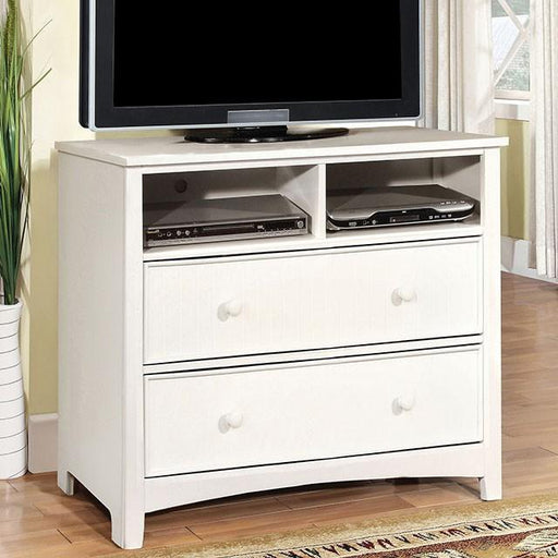 Corry White Media Chest - Furniture Home Store (Hanford, CA)