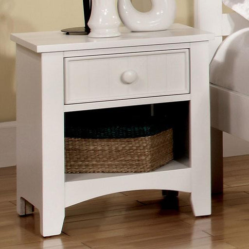 Corry White Night Stand - Furniture Home Store (Hanford, CA)