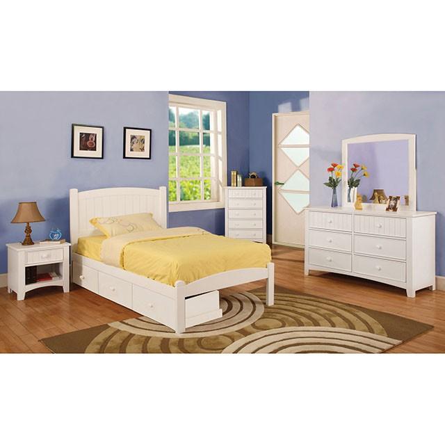 Corry White Chest - Furniture Home Store (Hanford, CA)
