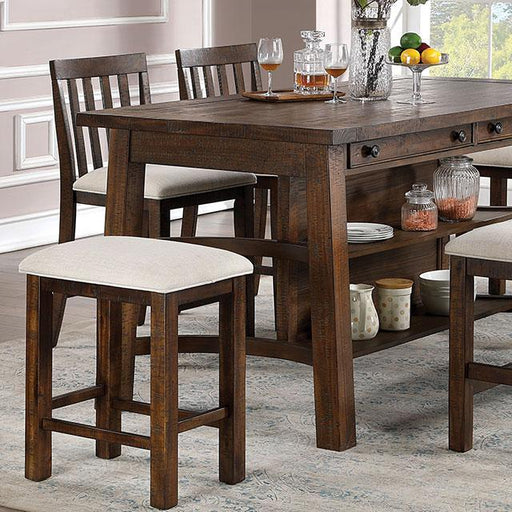 Fredonia 6 Pc Counter Ht Table Set with Bench - Furniture Home Store (Hanford, CA)