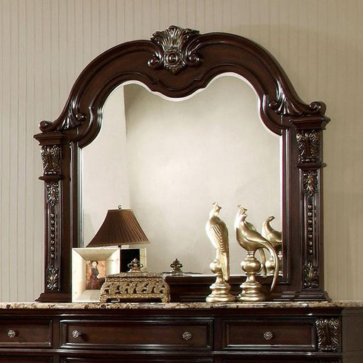 Fromberg Brown Cherry Mirror - Furniture Home Store (Hanford, CA)