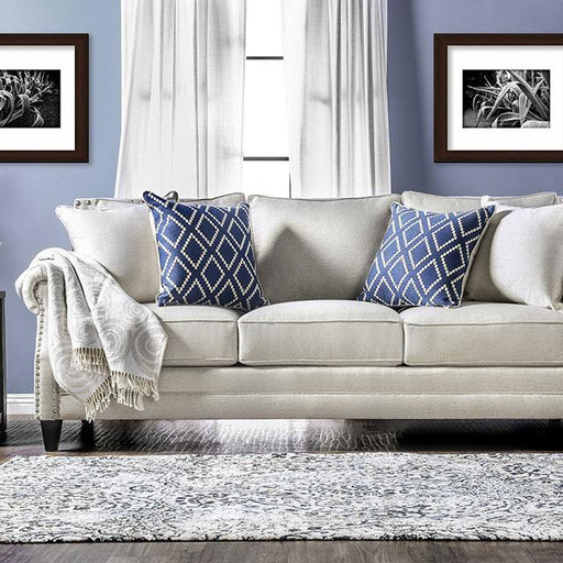 Giovanni Beige/Blue Sofa - Furniture Home Store (Hanford, CA)
