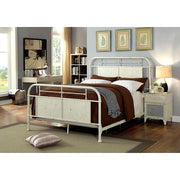 Haldus Cal.King, E.King, & Twin Bed White, Ivory, & Red - Furniture Home Store (Hanford, CA)