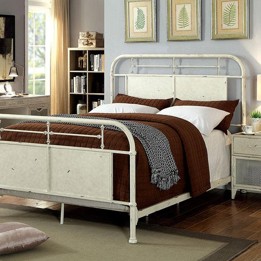 Haldus Cal.King, E.King, & Twin Bed White, Ivory, & Red - Furniture Home Store (Hanford, CA)