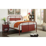 Haldus Cal.King, E.King, & Twin Bed White, Ivory, & Red - Furniture Home Store (Hanford, CA)