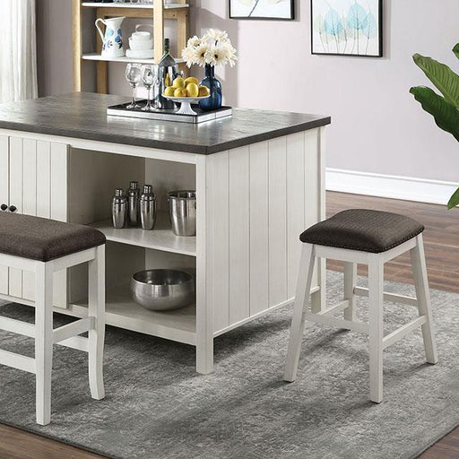 Heidelberg 4 Pc Counter Ht Table Set with Bench - Furniture Home Store (Hanford, CA)