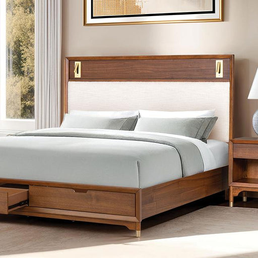 Hepburne E.King & Queen Bed With Storage & Without Storage - Furniture Home Store (Hanford, CA)