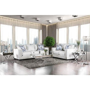 Ilse Off-White/Blue Sofa - Furniture Home Store (Hanford, CA)