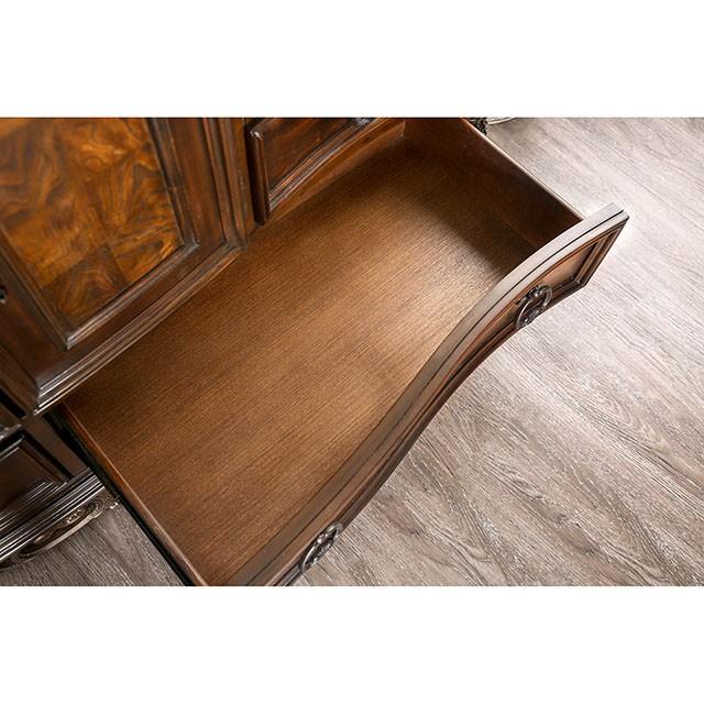 Menodora Brown Cherry Cal.King, E.King, Queen Bed - Furniture Home Store (Hanford, CA)