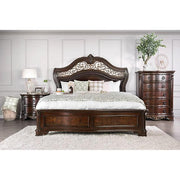 Menodora Brown Cherry Cal.King, E.King, Queen Bed - Furniture Home Store (Hanford, CA)