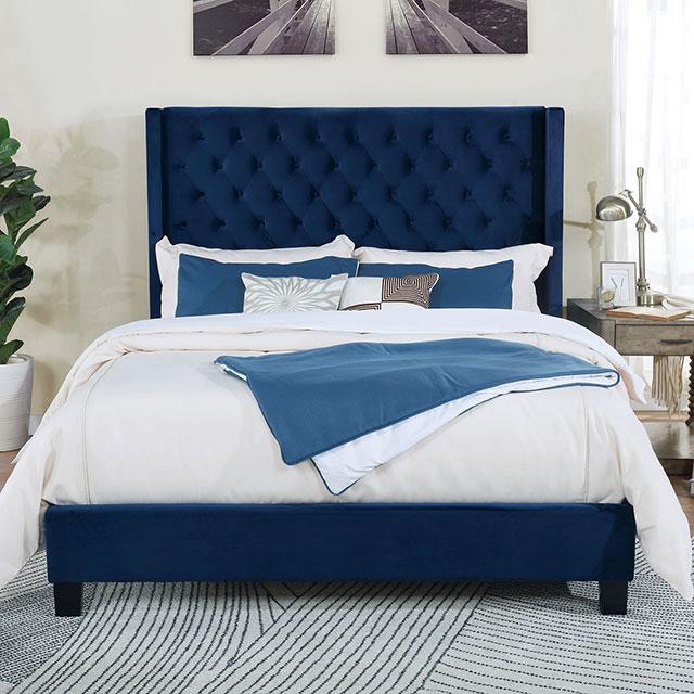 Ryleigh Bed Black, Grey, & Navy - Furniture Home Store (Hanford, CA)