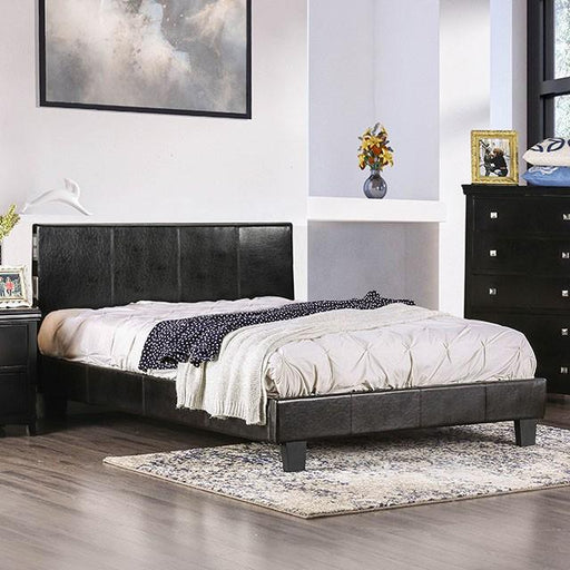 Evans Bed Espresso & Pink - Furniture Home Store (Hanford, CA)