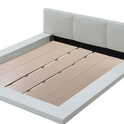 Christie Glossy White Cal.King, E,King, & Queen Bed - Furniture Home Store (Hanford, CA)