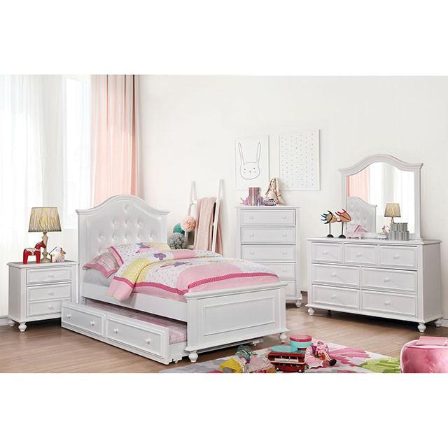 OLIVIA White Night Stand - Furniture Home Store (Hanford, CA)