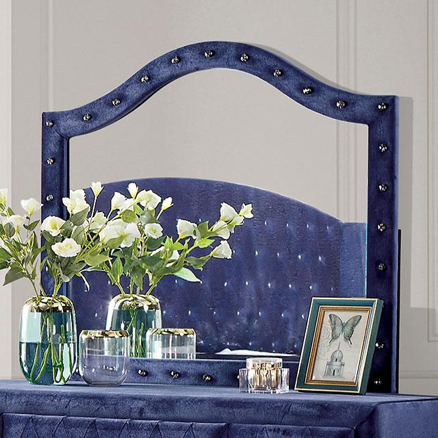 Alzire Black & Blue Mirror - Furniture Home Store (Hanford, CA)