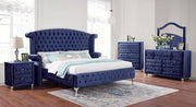 Alzire Black & Blue Mirror - Furniture Home Store (Hanford, CA)