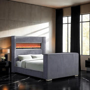 Sumter Bed Black & Grey - Furniture Home Store (Hanford, CA)