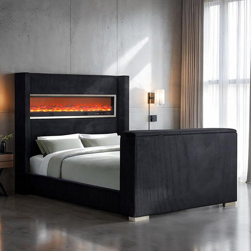 Sumter Bed Black & Grey - Furniture Home Store (Hanford, CA)