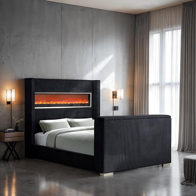 Sumter Bed Black & Grey - Furniture Home Store (Hanford, CA)