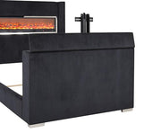Sumter Bed Black & Grey - Furniture Home Store (Hanford, CA)