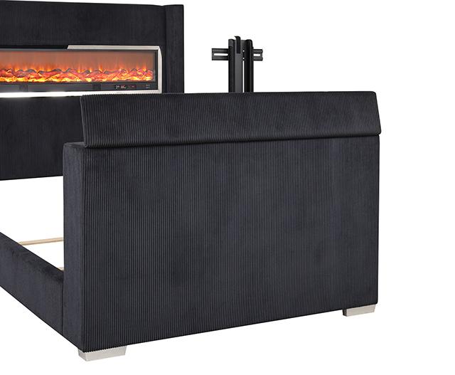 Sumter Bed Black & Grey - Furniture Home Store (Hanford, CA)