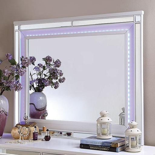 BRACHIUM Mirror, White - Furniture Home Store (Hanford, CA)