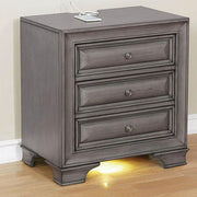 Brandt Gray Night Stand - Furniture Home Store (Hanford, CA)