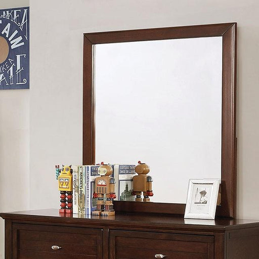 Brogan Brown Cherry Mirror - Furniture Home Store (Hanford, CA)