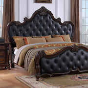 Ventresca E.King & Queen Bed White & Chrome - Furniture Home Store (Hanford, CA)